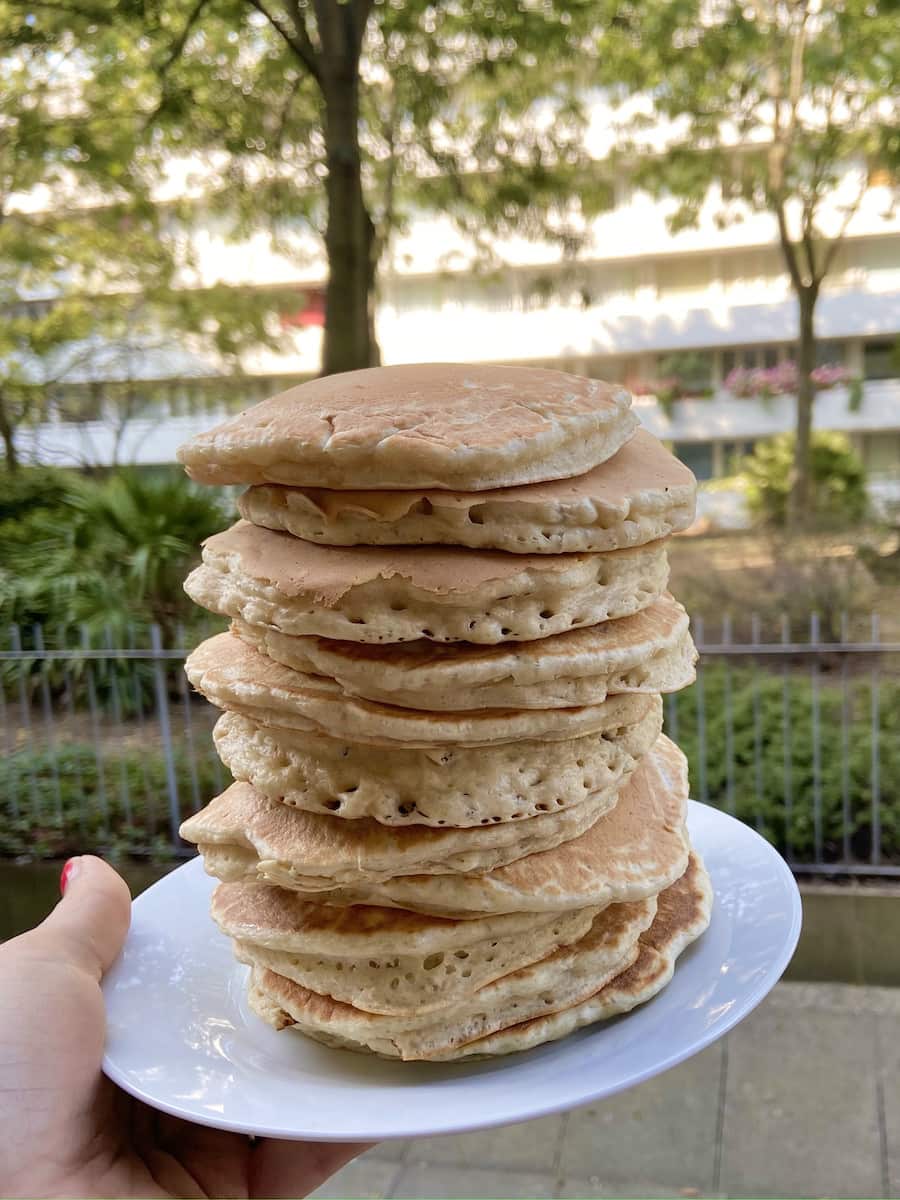 Recipe for Banana pancakes fluffy and light