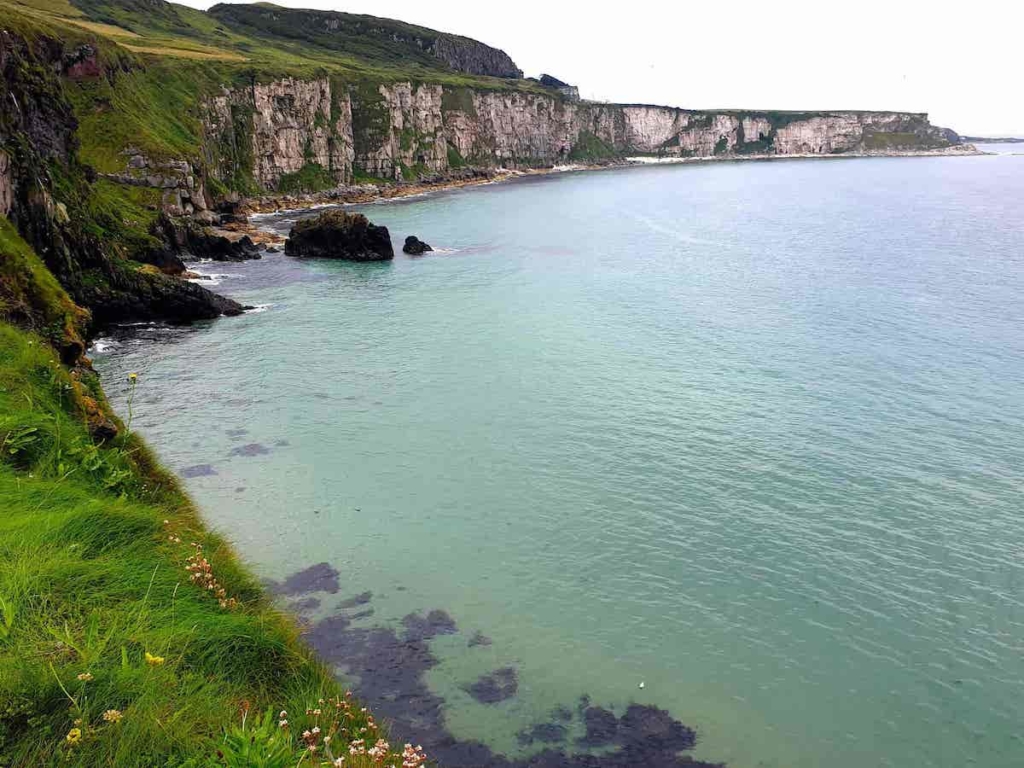 view from the cliffs of Northern Ireland near Giants Causeway