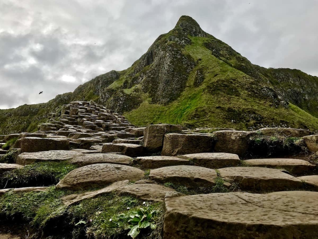 Mountain of giants causeway in Northern Ireland