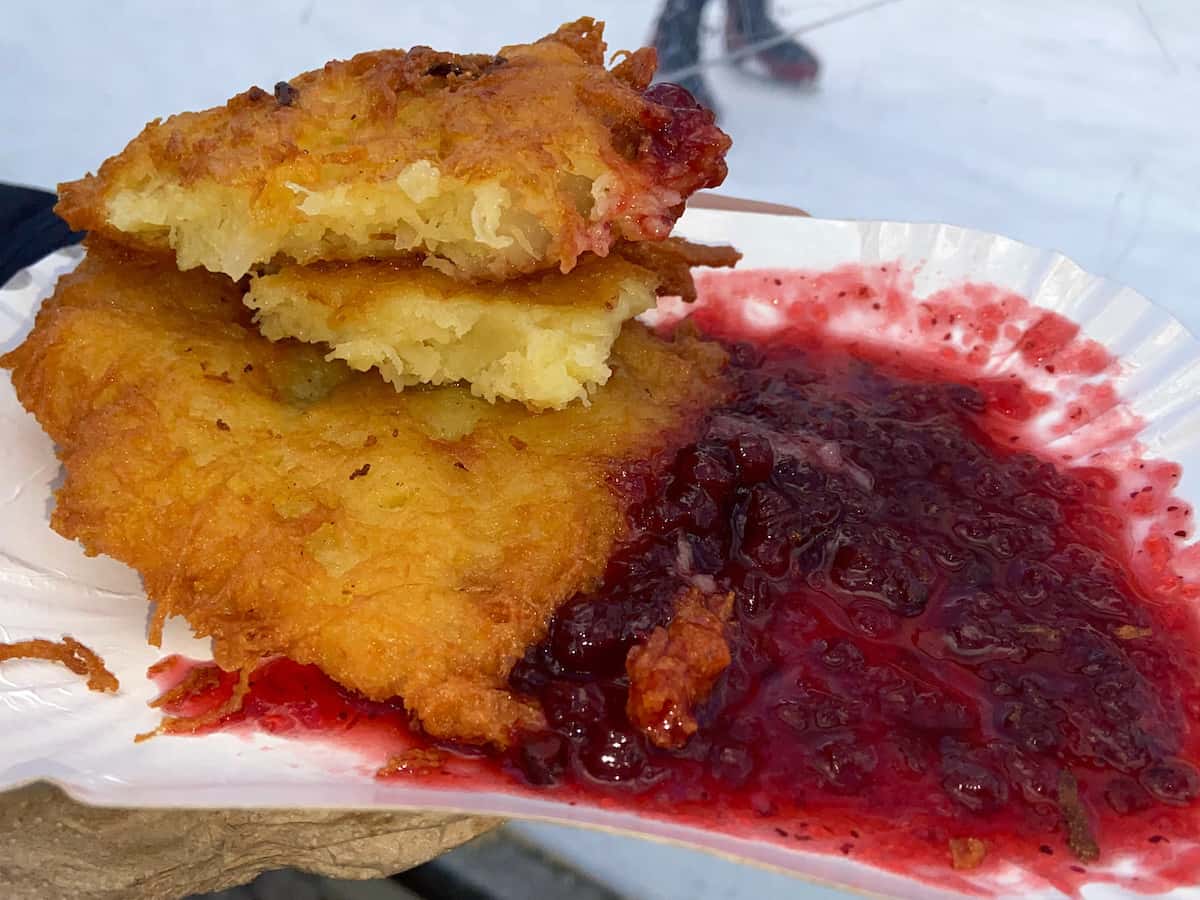 frittelle di patate e cipolle in germania